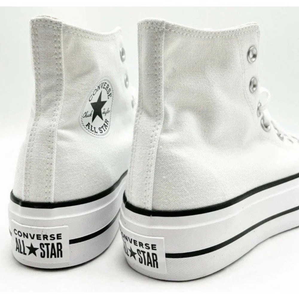 NEW Converse Chuck Taylor All Star Lift Hi Canvas Shoes 560846F White Women's 10 - Picture 3 of 11